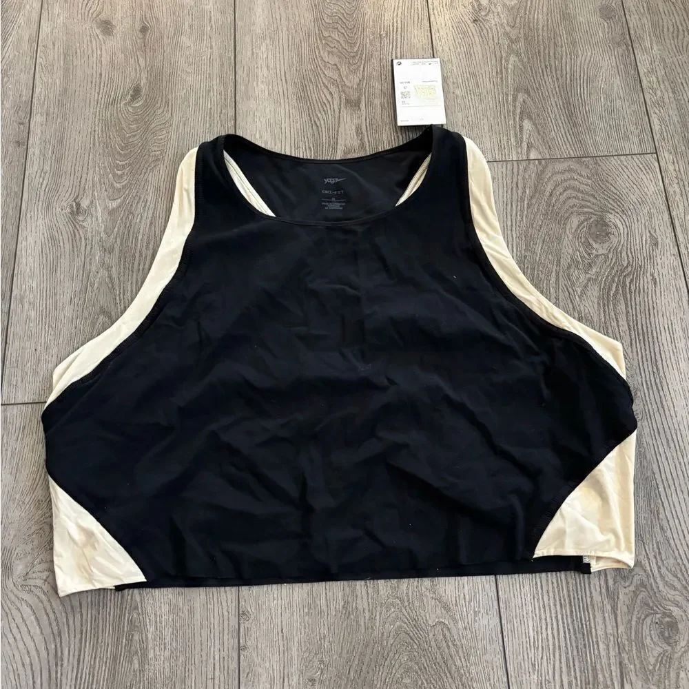 Nike woman’s Black and Cream Athletic Tank Top